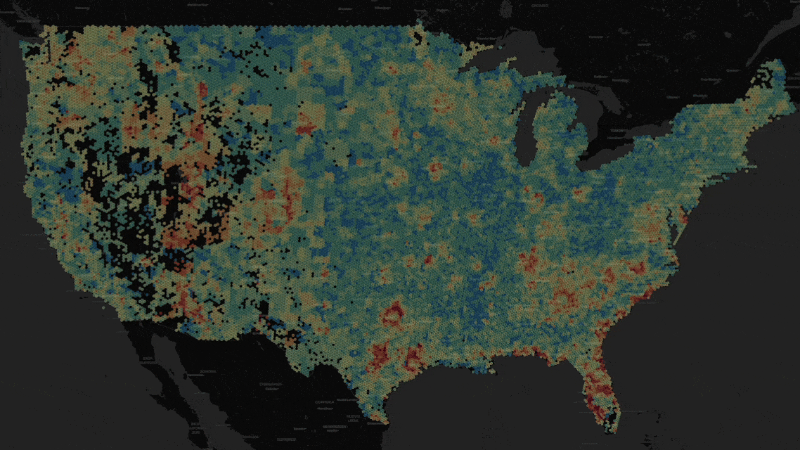 Overlays of the data mapping on The Grid by Vista.